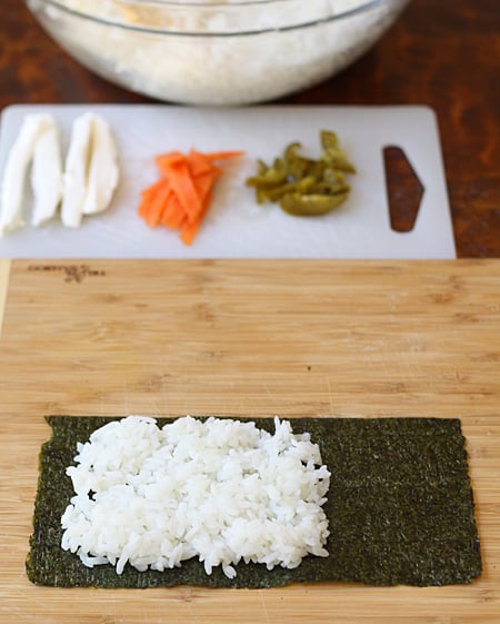 Sushi Rice And Veggies